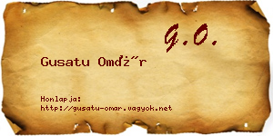 Gusatu Omár névjegykártya